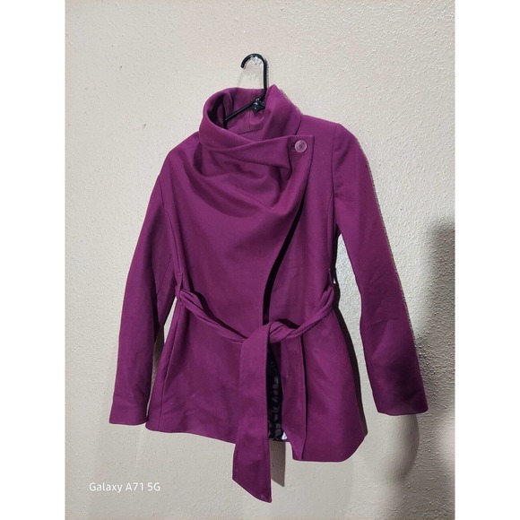 Ted Baker Women's Purple Wool Jacket. Size 0,Condition Is Very Good. - Picture 1 of 4
